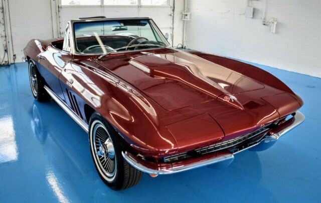 1966 Burgundy Chevrolet Corvette Convertible