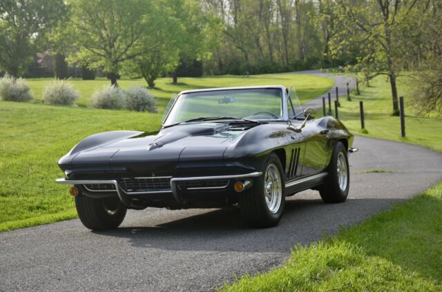 1966 Black Chevrolet Corvette Convertible