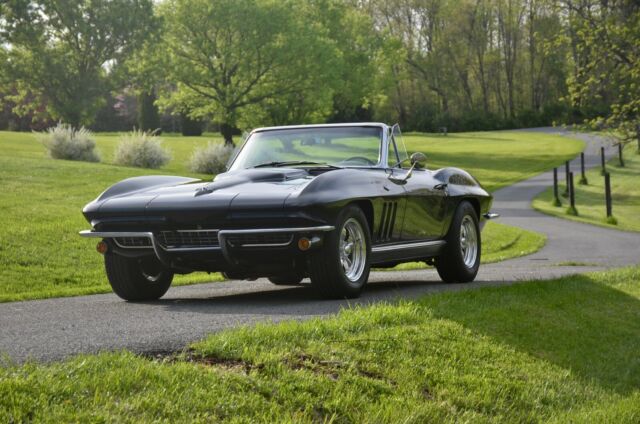 1966 Black Chevrolet Corvette Convertible