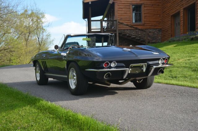1966 Black Chevrolet Corvette Convertible