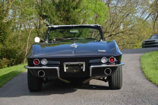 1966 Black Chevrolet Corvette Convertible