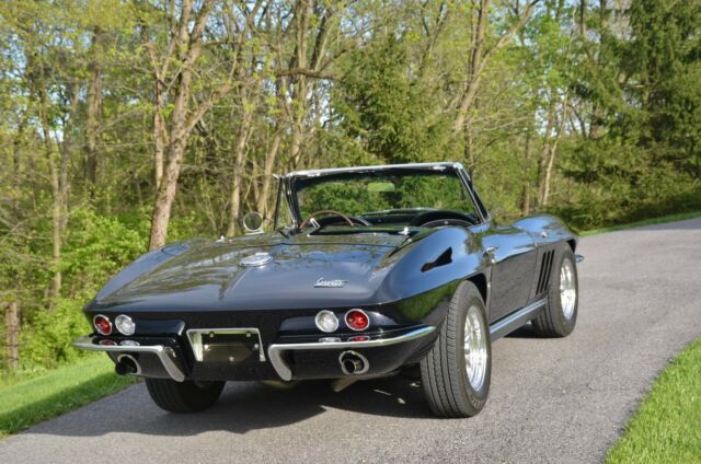 1966 Black Chevrolet Corvette Convertible