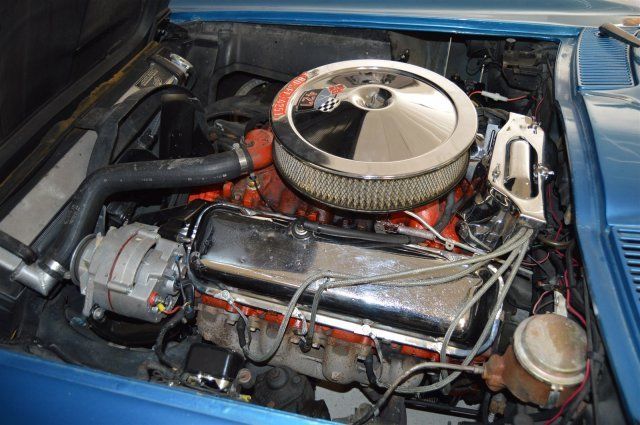 1966 Blue Chevrolet Corvette --