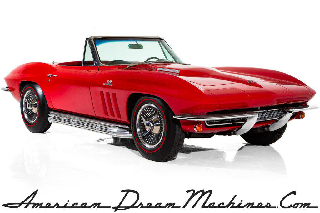 1966 Red Chevrolet Corvette Convertible