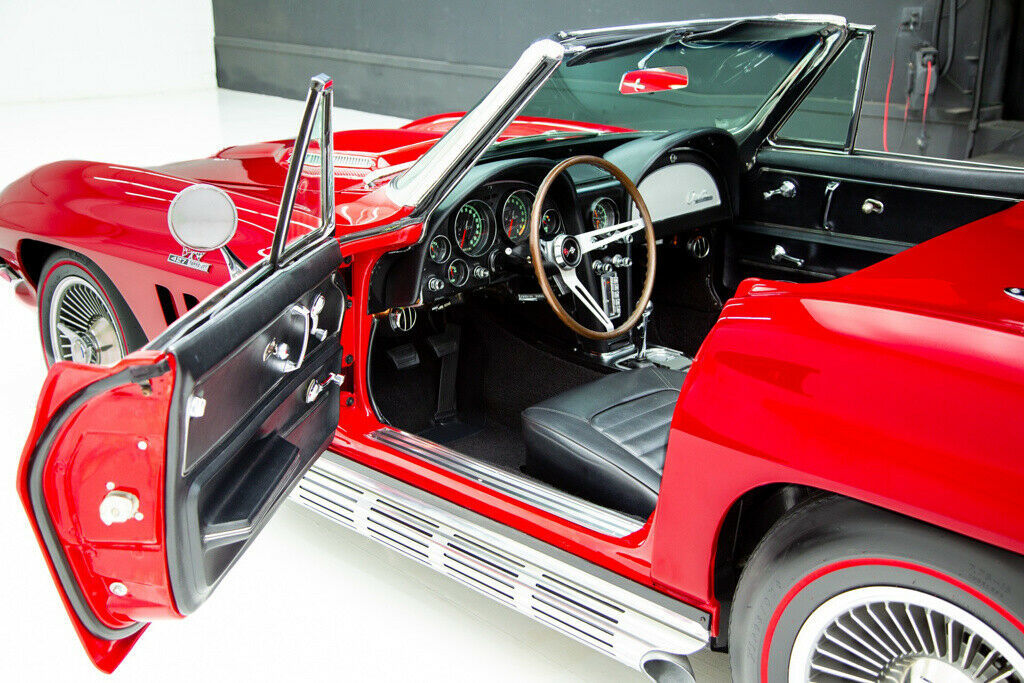 1966 Red Chevrolet Corvette Convertible