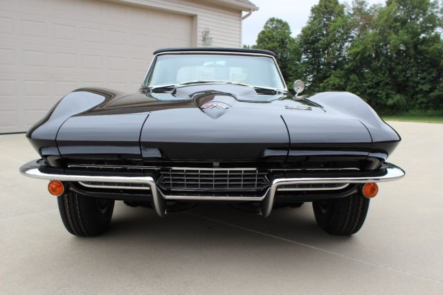 1966 Black Chevrolet Corvette Convertible