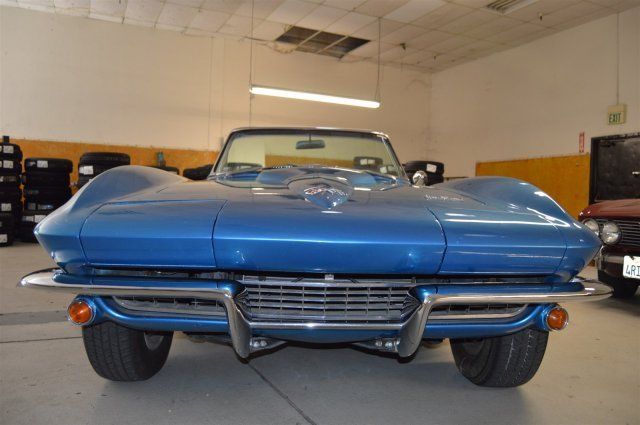 1966 Blue Chevrolet Corvette --