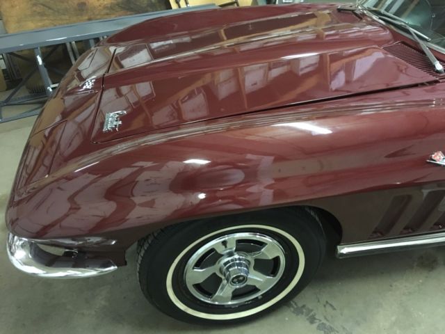 1966 Milano Maroon Chevrolet Corvette Convertible