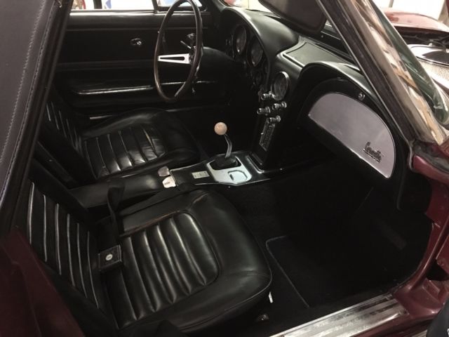 1966 Milano Maroon Chevrolet Corvette Convertible