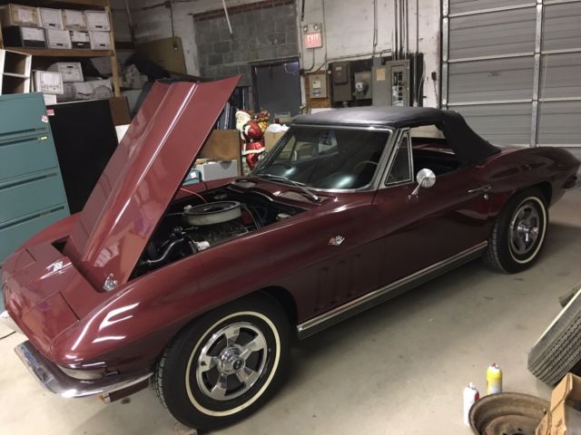 1966 Milano Maroon Chevrolet Corvette Convertible