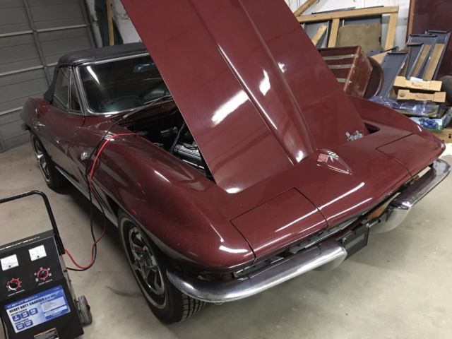 1966 Milano Maroon Chevrolet Corvette Convertible