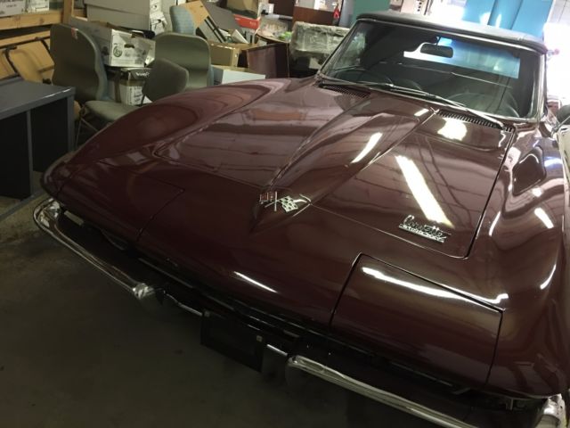 1966 Milano Maroon Chevrolet Corvette Convertible