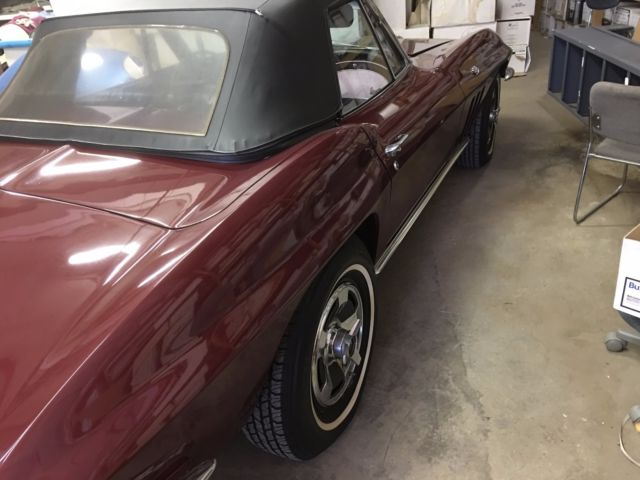 1966 Milano Maroon Chevrolet Corvette Convertible