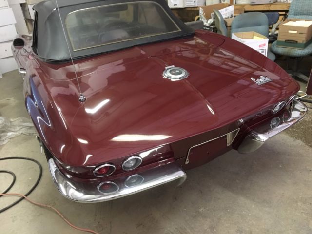 1966 Milano Maroon Chevrolet Corvette Convertible