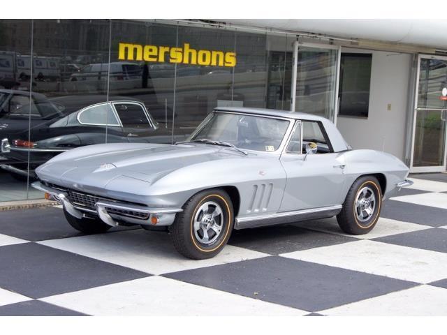 1966 Silver Chevrolet Corvette Convertible