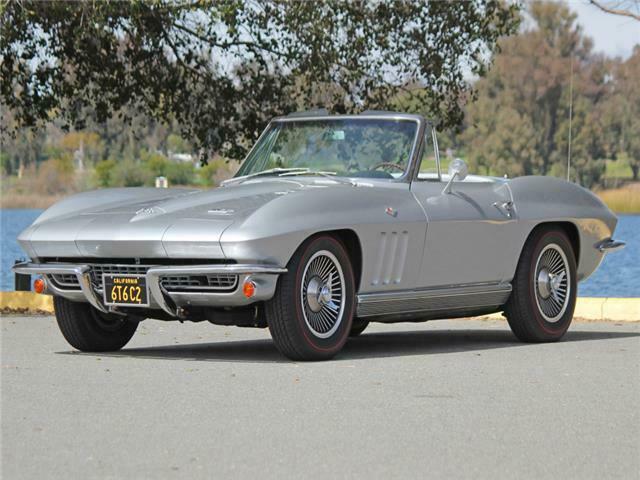 1966 Silver Chevrolet Corvette Convertible