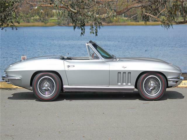 1966 Silver Chevrolet Corvette Convertible