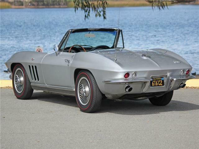 1966 Silver Chevrolet Corvette Convertible