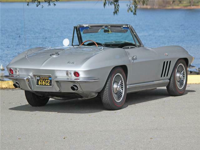 1966 Silver Chevrolet Corvette Convertible