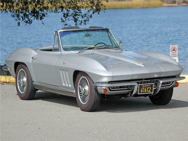 1966 Silver Chevrolet Corvette Convertible