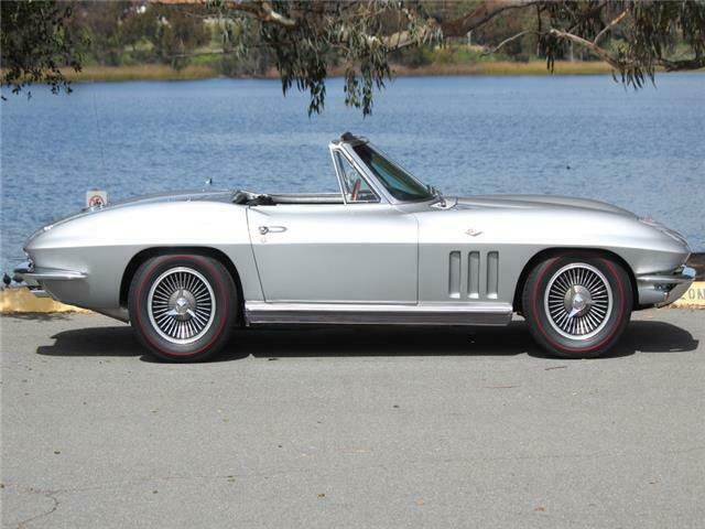 1966 Silver Chevrolet Corvette Convertible