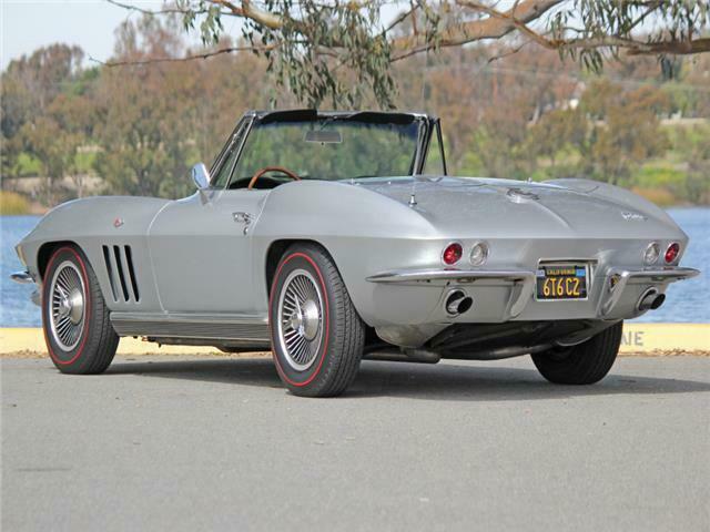 1966 Silver Chevrolet Corvette Convertible