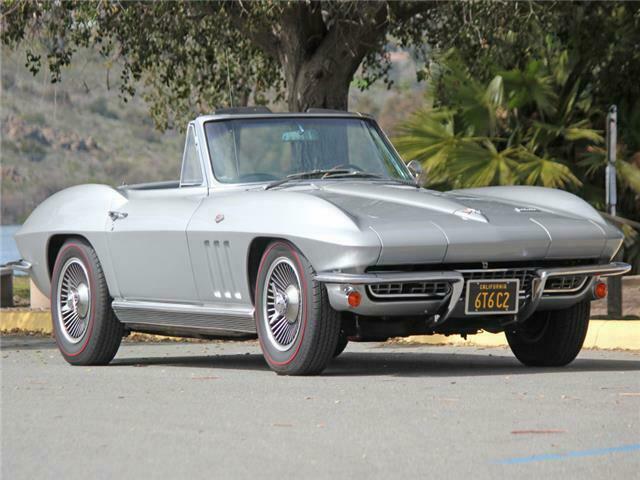 1966 Silver Chevrolet Corvette Convertible