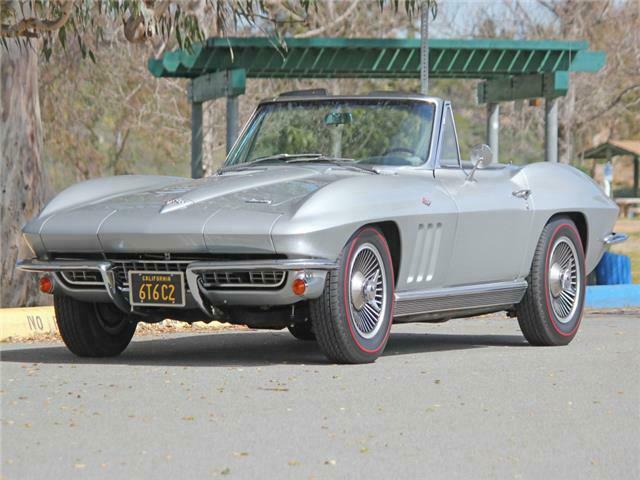1966 Silver Chevrolet Corvette Convertible