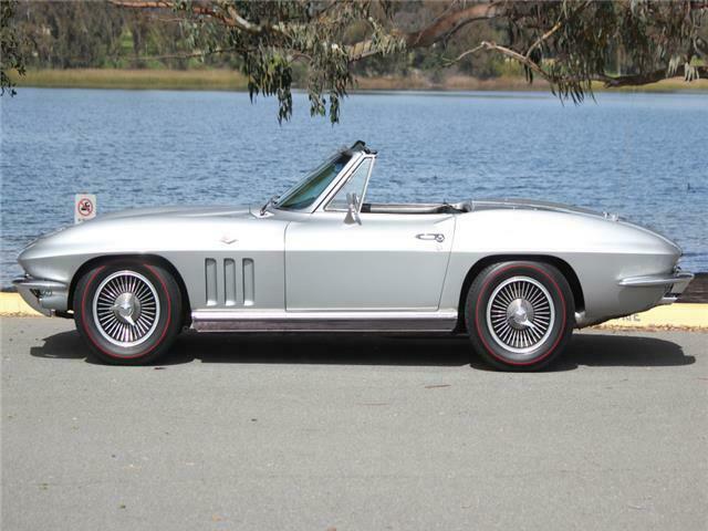 1966 Silver Chevrolet Corvette Convertible