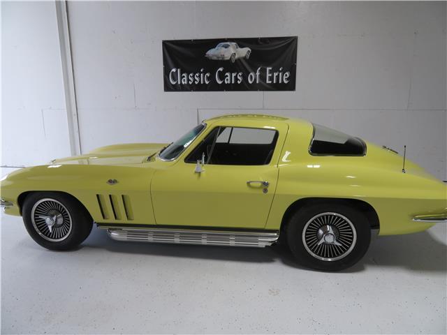 1966 Yellow Chevrolet Corvette --