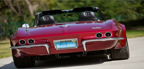 1966 Burgundy Chevrolet Corvette Convertible