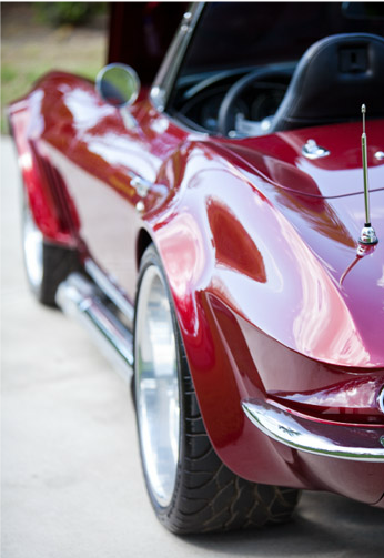 1966 Burgundy Chevrolet Corvette Convertible