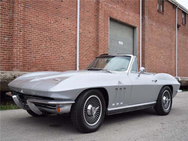 1966 Silver Chevrolet Corvette Convertible
