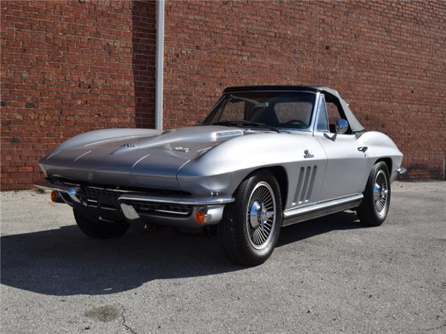 1966 Silver Chevrolet Corvette Convertible