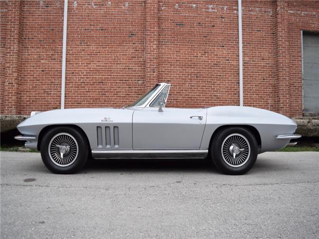 1966 Silver Chevrolet Corvette Convertible