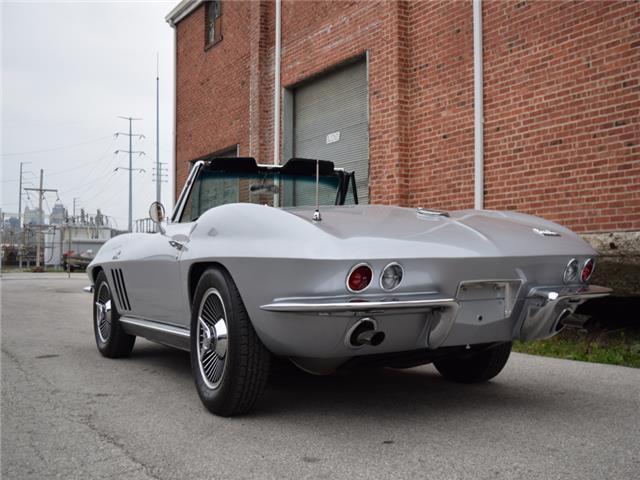 1966 Silver Chevrolet Corvette Convertible