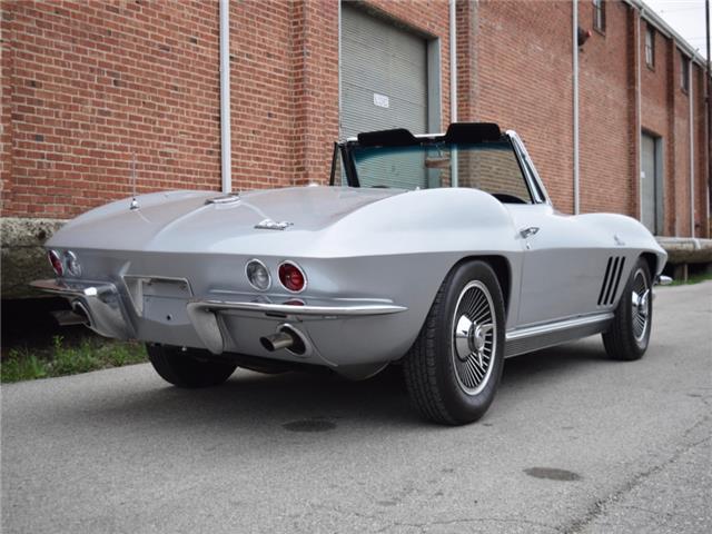 1966 Silver Chevrolet Corvette Convertible