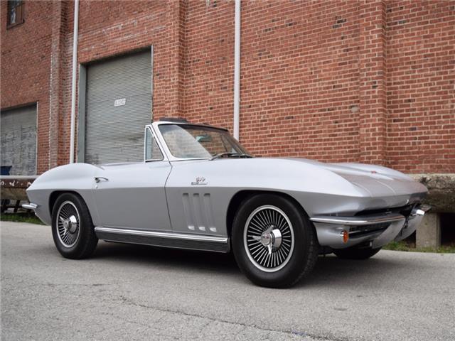 1966 Silver Chevrolet Corvette Convertible