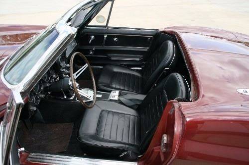 1966 Maroon Chevrolet Corvette --