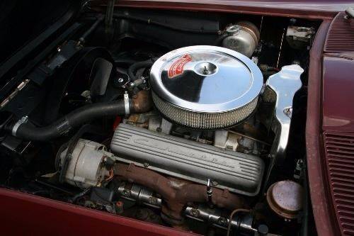 1966 Maroon Chevrolet Corvette --