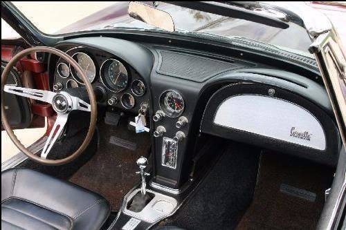 1966 Maroon Chevrolet Corvette --