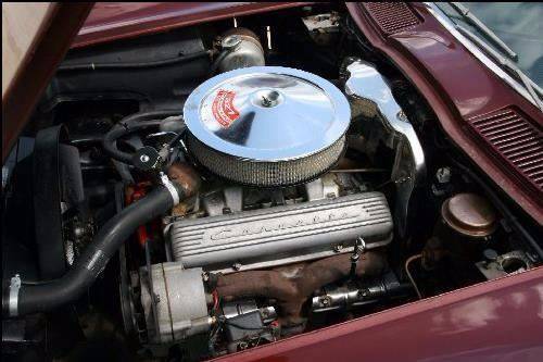 1966 Maroon Chevrolet Corvette --