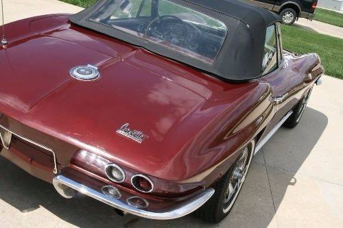 1966 Maroon Chevrolet Corvette --