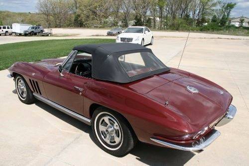 1966 Maroon Chevrolet Corvette --