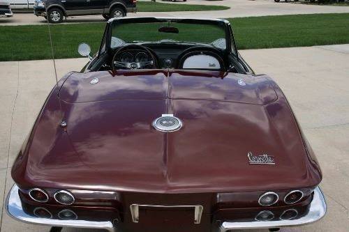 1966 Maroon Chevrolet Corvette --