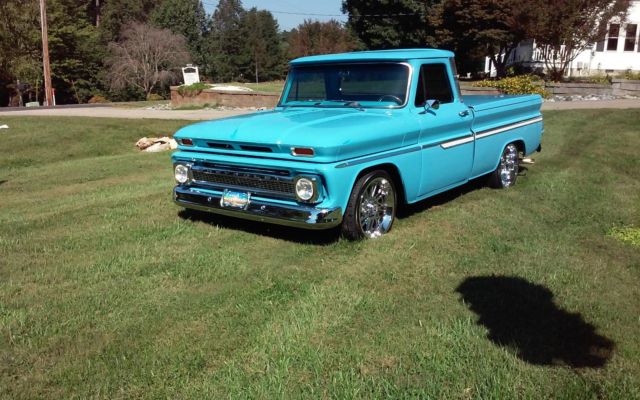 1966 baby blue Chevrolet C-10 Standard Cab Pickup