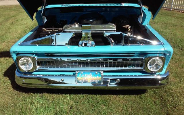 1966 baby blue Chevrolet C-10 Standard Cab Pickup