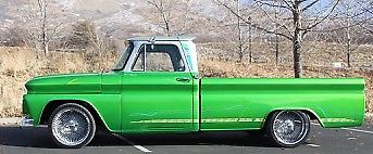 1966 Custom Green Chevrolet C-10 Long Bed Truck