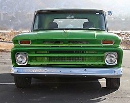 1966 Custom Green Chevrolet C-10 Long Bed Truck