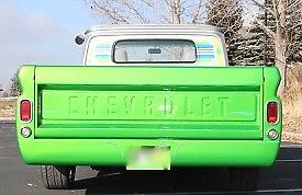 1966 Custom Green Chevrolet C-10 Long Bed Truck